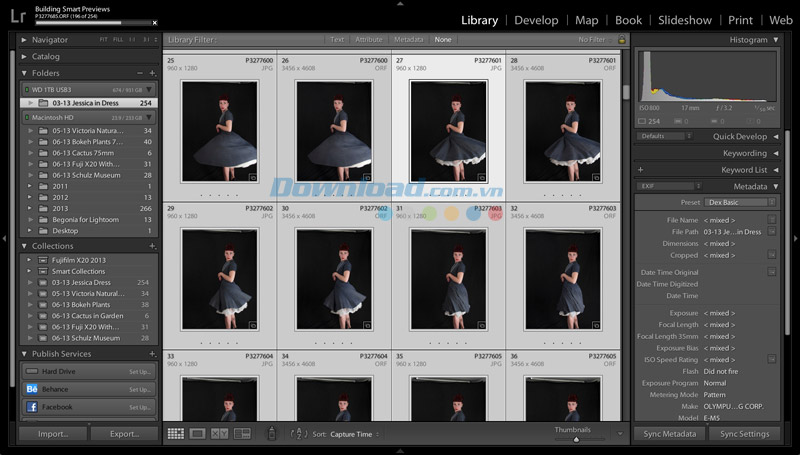 Thư viện ảnh của Lightroom 5