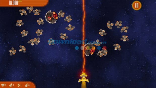 Bắn súng hạ phi đội gà bay