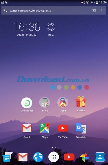 Solo Launcher cho phép tùy biến màn hình chủ theo ý muốn 