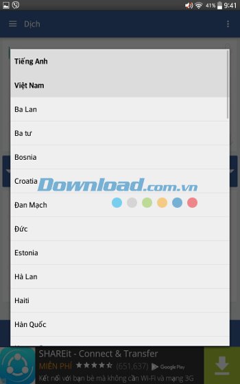 Translator hỗ trợ đa ngôn ngữ