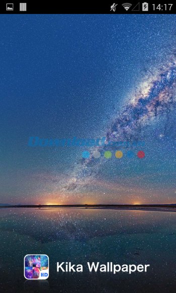 Giao diện khởi động ứng dụng KIKA Wallpaper