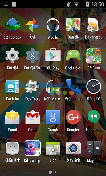 KIKA Wallpaper cho phép thiết lập hình nền làm màn hình chủ