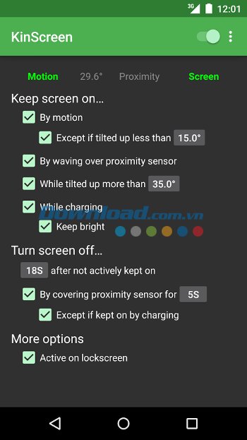 KinScreen kiểm soát các chuyển động 