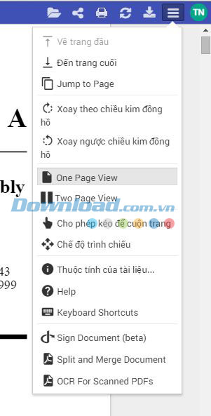 Một số tùy chọn xem file PDF