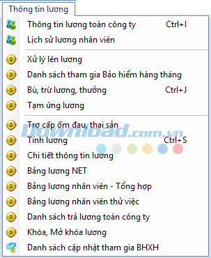 Paradise giúp quản lý thông tin lương