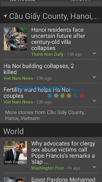 Tin tức theo khu vực Tin tức theo khu vực