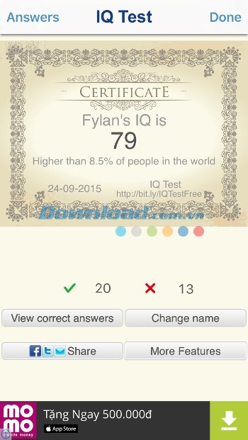 Chứng chỉ IQ