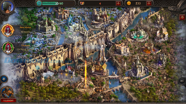 Bản đồ game Running Shadow Bản đồ game Running Shadow