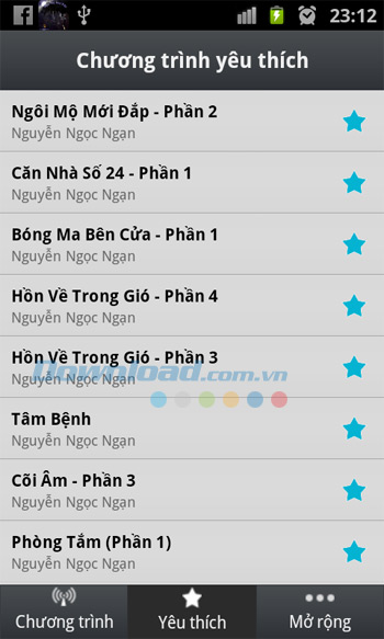Chương trình yêu thích