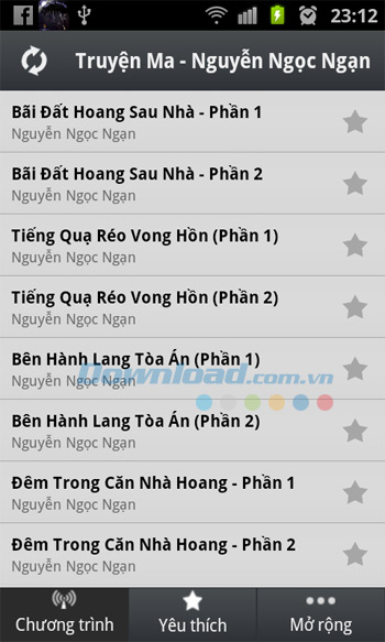 Danh sách truyện ma Nguyễn Ngọc ngạn