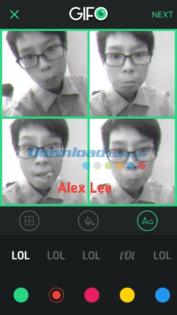 Chèn chữ và sticker vào ảnh