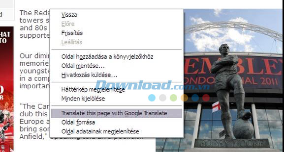 Dịch toàn bộ trang web 