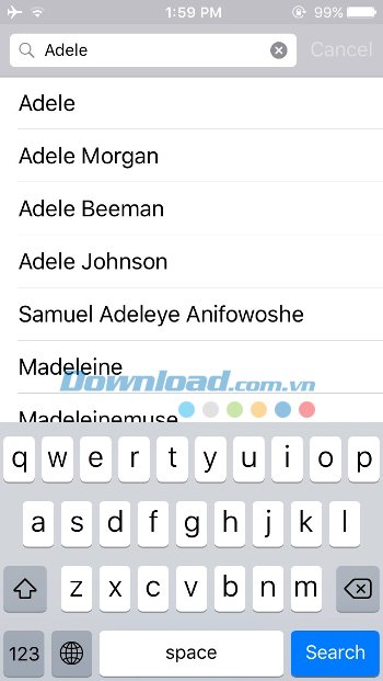 Tìm kiếm nghệ sĩ yêu thích Tìm kiếm nghệ sĩ yêu thích