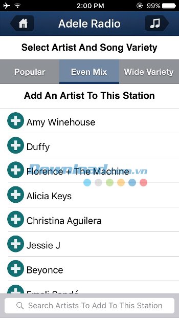 Tùy biến kênh âm nhạc cá nhân Tùy biến kênh âm nhạc cá nhân