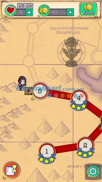 Bản đồ game Jewel Raiders