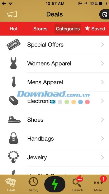 Danh mục sản phẩm và deal