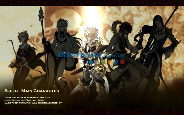 Các nhân vật chính trong game Exos Saga