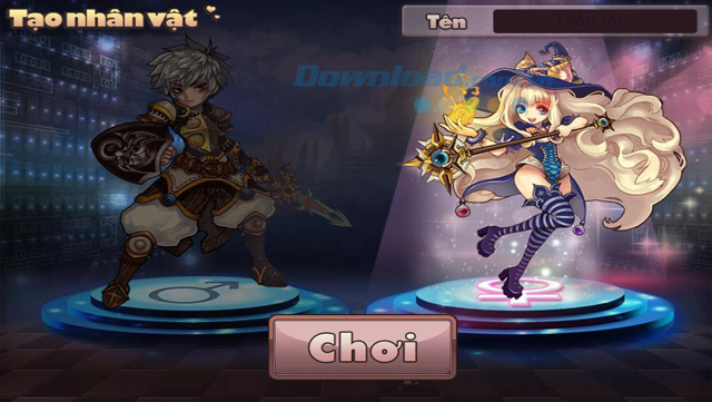 Tạo nhân vật trong game iGà