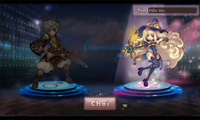 Tạo nhân vật để chơi game iGà