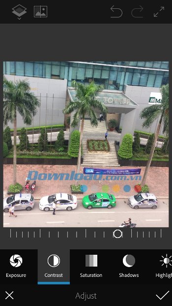 Điều chỉnh thông số ảnh chính