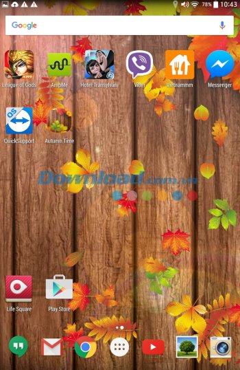 Autumn Time - hình nền động mùa thu với nền sáng Autumn Time - hình nền động mùa thu với nền sáng