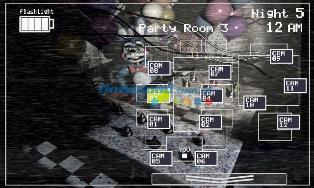 Camera an ninh trong game Five Nights at Freddy's 