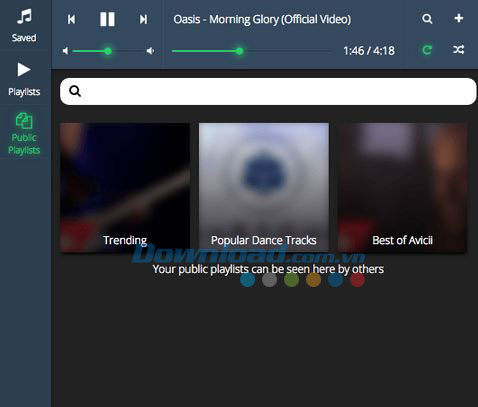 Public playlist