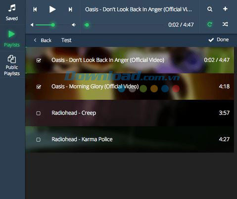 Tạo playlist mới 