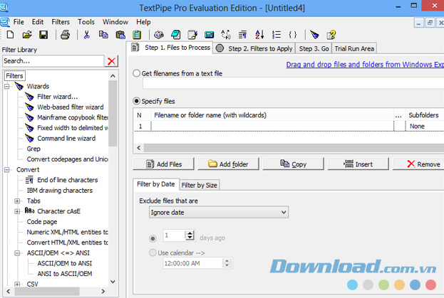Giao diện TextPipe Pro