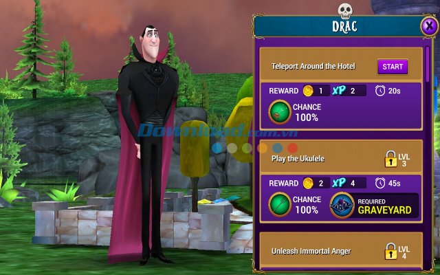 "Ngài" Dracula trong game Hotel Transylvania 2 - Khách sạn huyền bí "Ngài" Dracula trong game Hotel Transylvania 2 - Khách sạn huyền bí