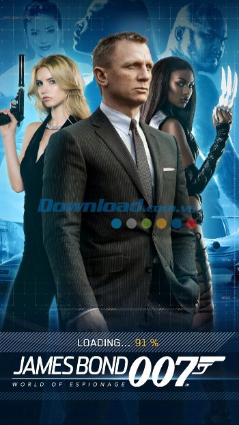 Giao diện khởi động game James Bond: World of Espionage 