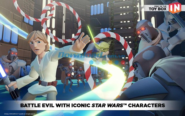 Tham gia những trận chiến trong game Disney Infinity: Toy Box 3.0 cho Android