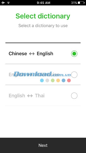 Chọn từ điển Chọn từ điển