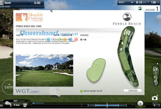 Sân Pebble Beach và lỗ golf