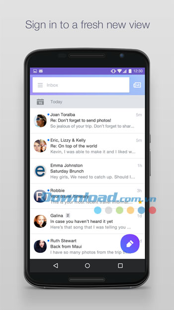 Giao diện mới của Yahoo Mail cho Android 