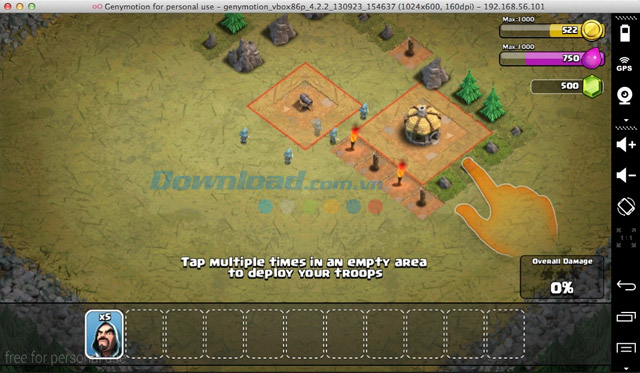 Chơi game Clash of Clans trên Mac