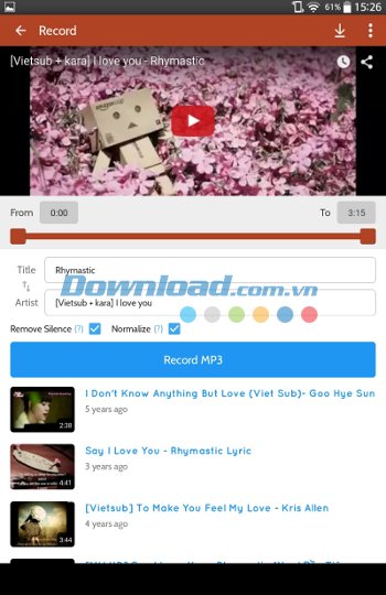 Chuyển đổi YouTube sang MP3 dễ dàng với Peggo cho Android 