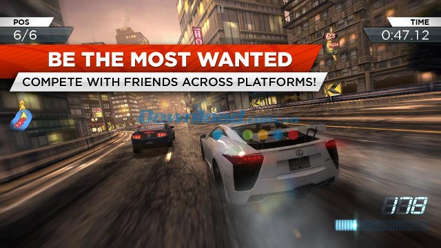 Đánh bại những kẻ hiếu chiến trong Need for Speed Most Wanted cho Android