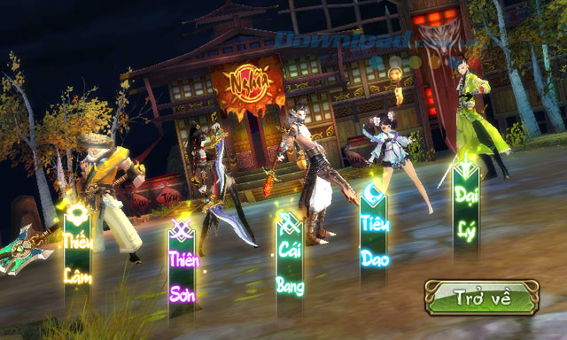 5 môn phái trong game Thiên Long Bát Bộ 3D 5 môn phái trong game Thiên Long Bát Bộ 3D