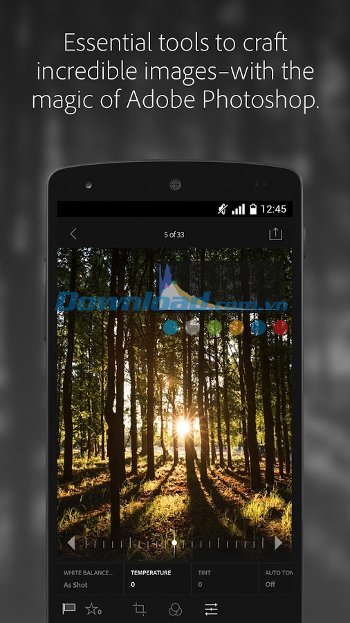 Sử dụng Adobe Photoshop Lightroom tích hợp hàng loạt công cụ sửa ảnh mạnh mẽ