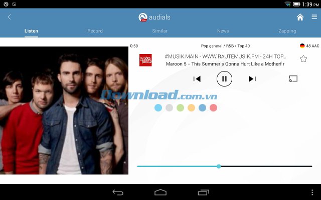 Theo dõi kênh radio yêu thích với Audials Radio