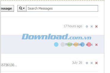 Xóa từng tin nhắn