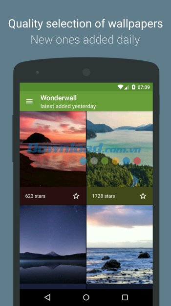Wonderwall đa dạng các hình nền