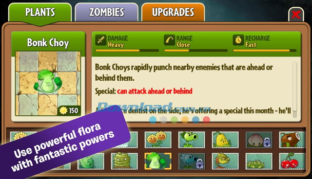 Nhiều bổ trợ hấp dẫn trong Plants vs. Zombies 2  cho Android