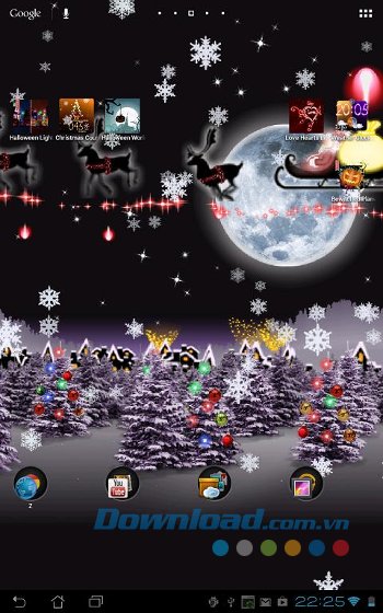 Màn hình chủ lung linh hơn với Christmas Live Wallpaper 
