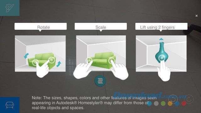 Sử dụng cử chỉ