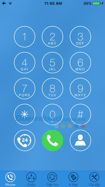 Giao diện gọi điện trên ứng dụng Why Pay