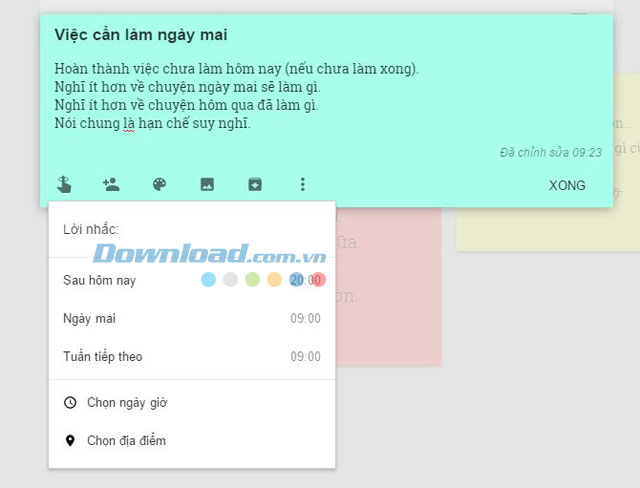 Tạo lời nhắc