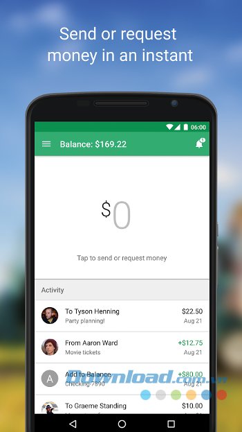 Chuyển và nhận tiền nhanh chóng với Google Wallet 
