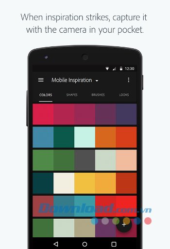 Tính năng Colors của Adobe Capture CC cho Android